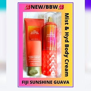 🔥2-ITEMS "FIJI SUNSHINE GUAVA" MIST & HYD CREAM NEW/BBW